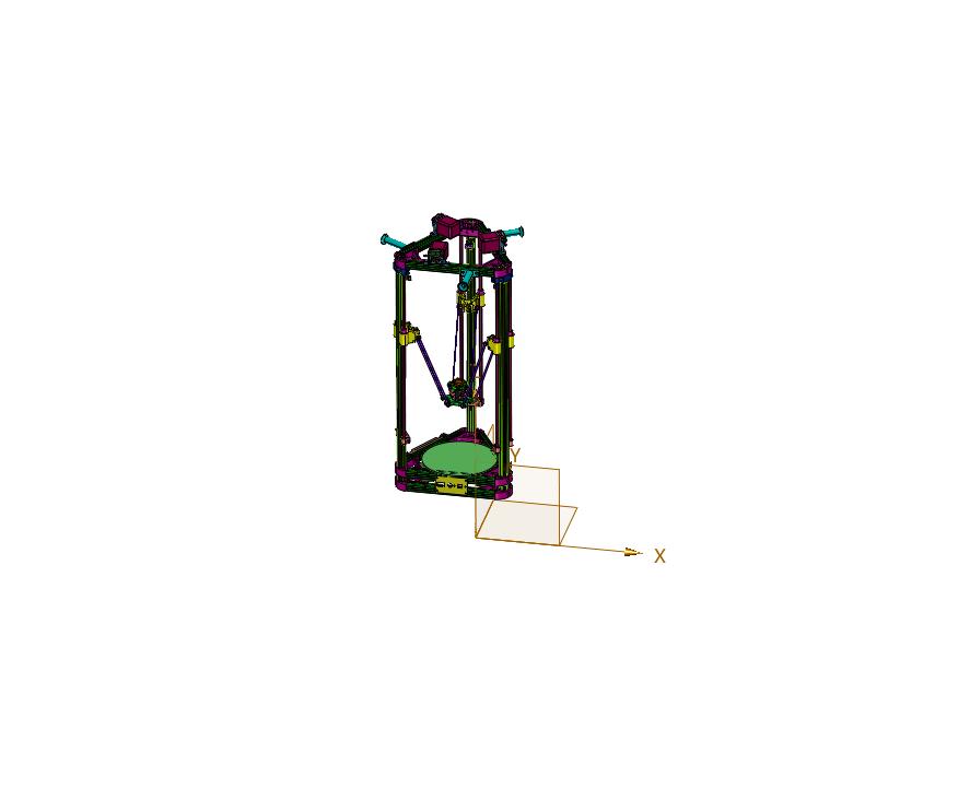 铝合金框架并联结3D打印机