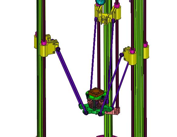 铝合金框架并联结3D打印机