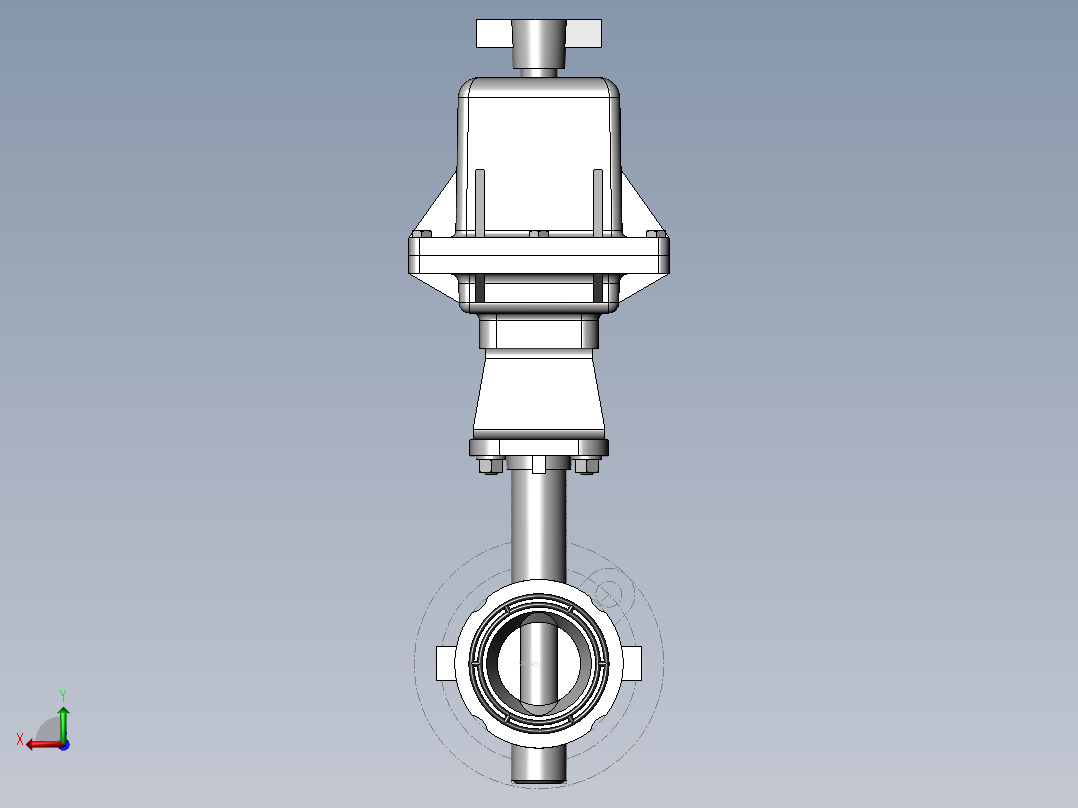 PVC管件-2in BF-Elec-Valve后视图