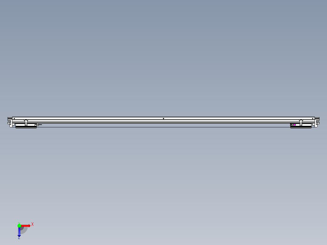 威洛博VL系列直线电机模组-2VL14S2-S1900俯视图