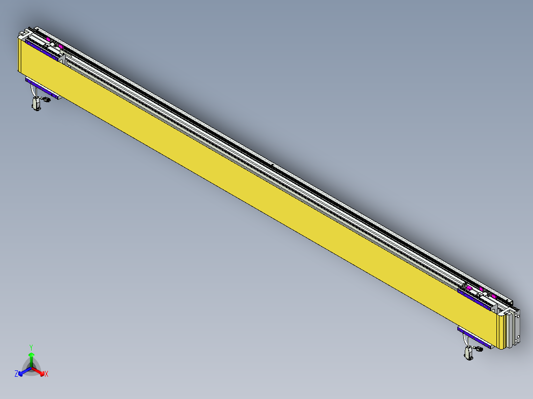 威洛博VL系列直线电机模组-2VL14S2-S1900正等轴测图