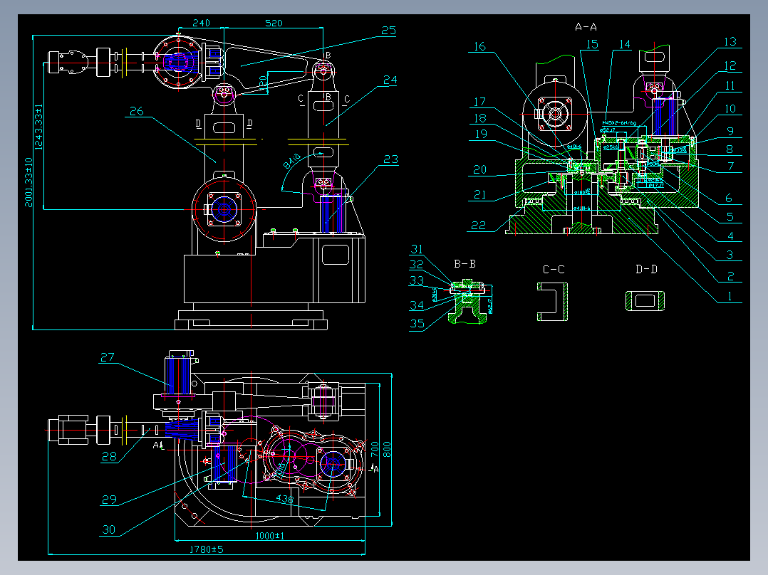 3-DOF工业<span style='color: red'>机器人</span>的结构设计[含CAD图纸+文档]
