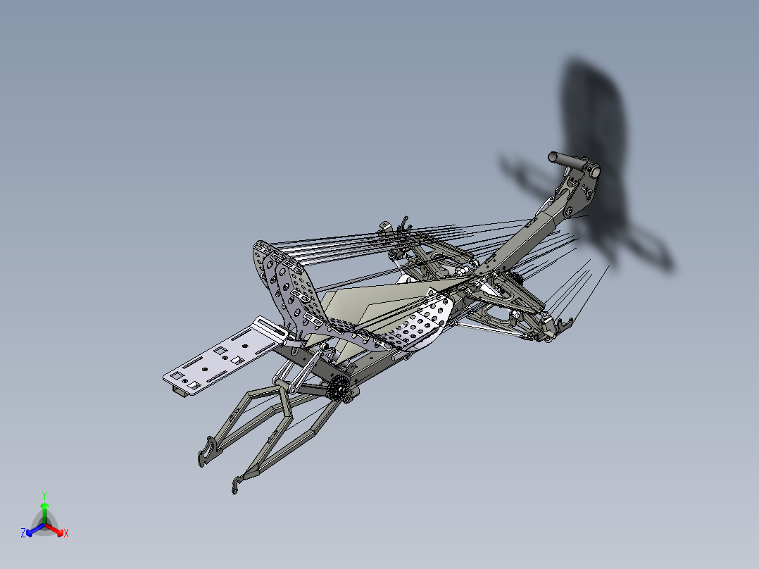 卧式脚踏三轮车-1--stp正等轴测图