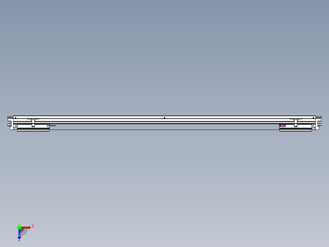 威洛博VL系列直线电机模组-2VL22H3-S1450俯视图
