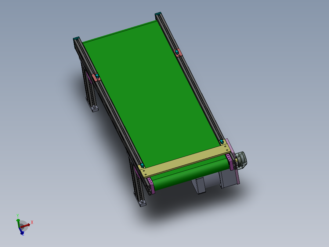 小型传送带<span style='color: red'>输送机</span>(参数可编辑，可用生产）==410048==25