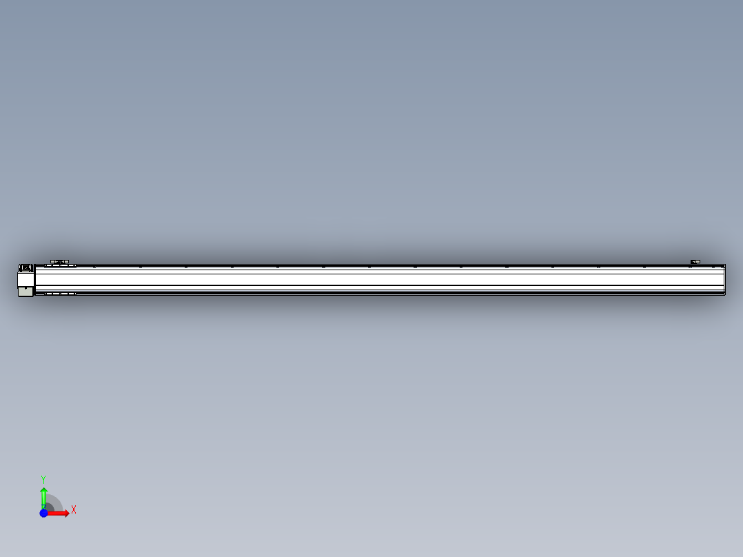 同步带滑台-半封闭B13H-L45-S2750-LD-P40-D3前视图