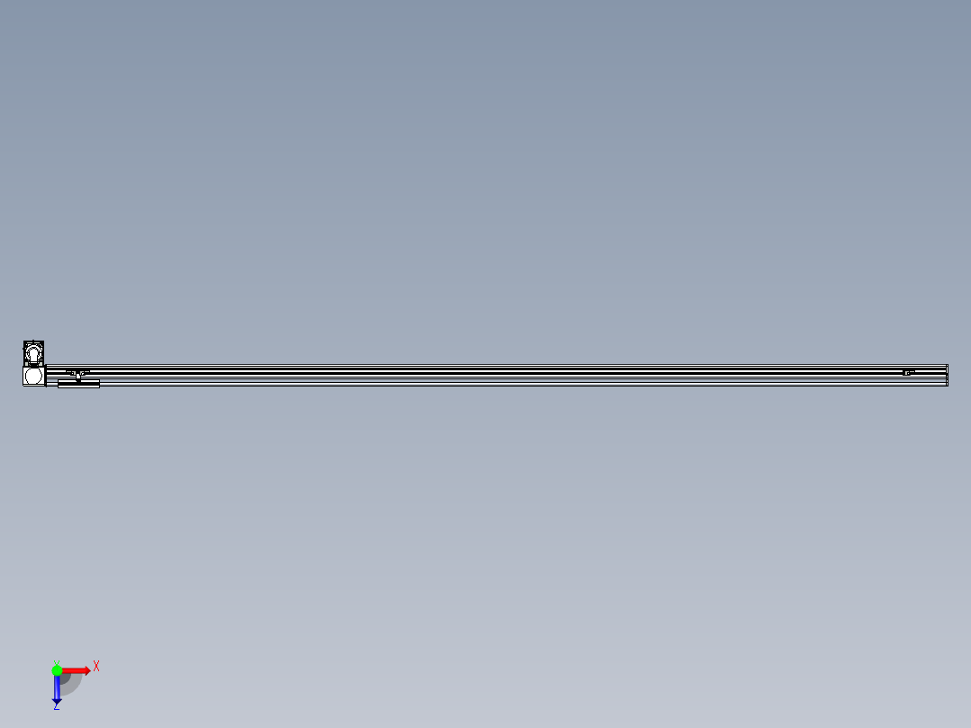 同步带滑台-半封闭B13H-L45-S2750-LD-P40-D3俯视图