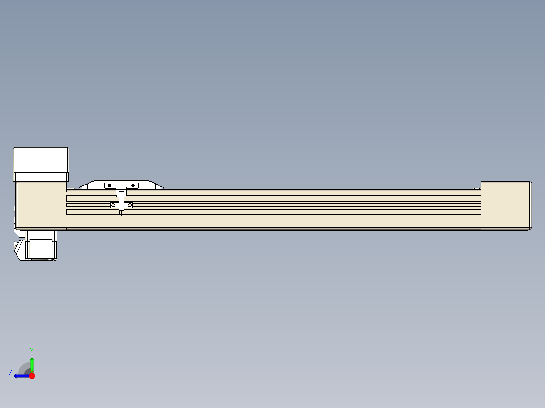 同步带全封闭直线模组TPA-HCB-65S-90-L350-ML-Y-P10-N3右视图