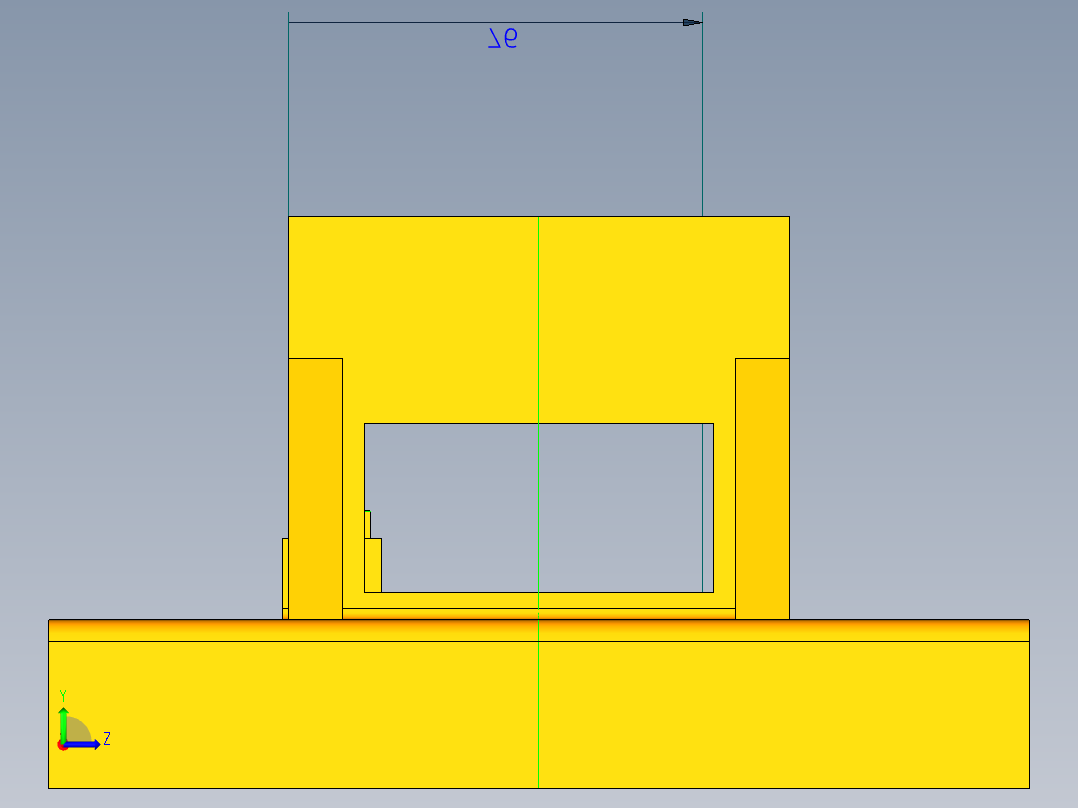 831001后托架加工工艺及镗三杠孔夹具设计【含三维UG】左视图