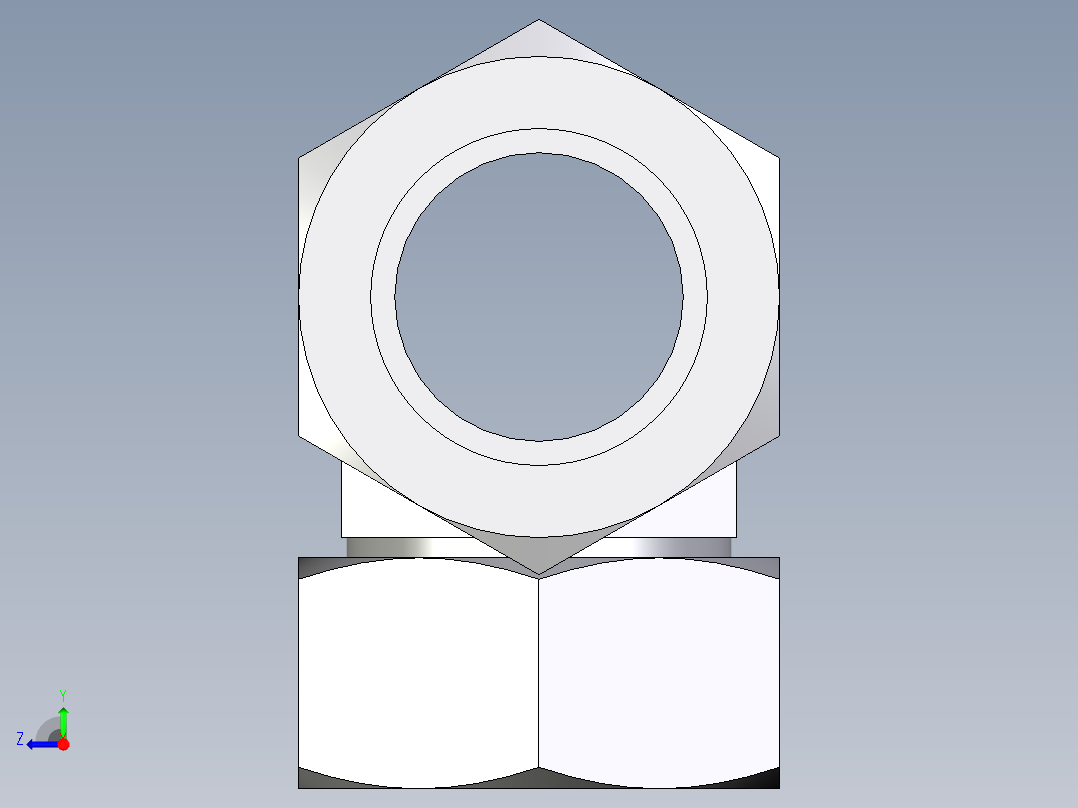 卡套式工业通用硬管接头EO_Swivel_nut_branch_tee_ET35LCF右视图