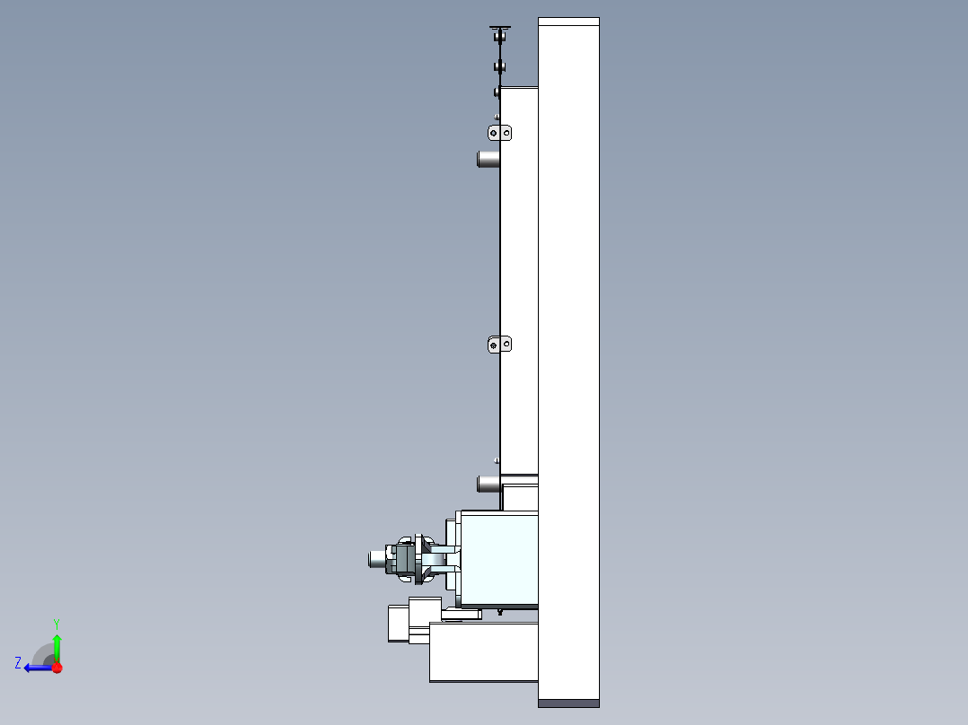中板成品整形Spring治具右视图