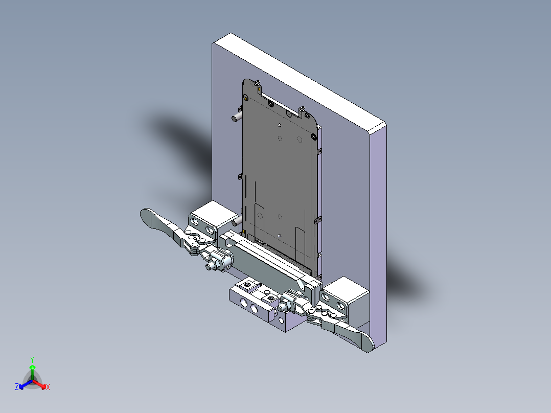 中板成品整形Spring治具正等轴测图