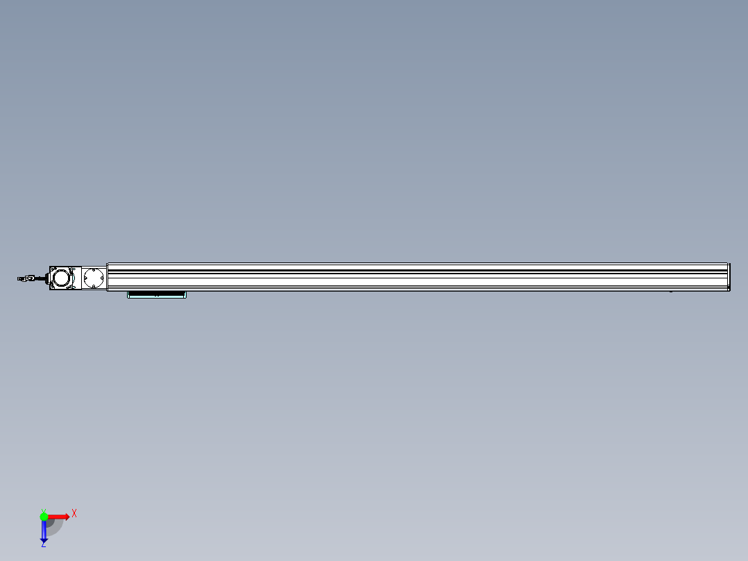 威洛博VBC同步带传动一无尘环境VBC14-L45-S1400-BL-ZP40-C3俯视图