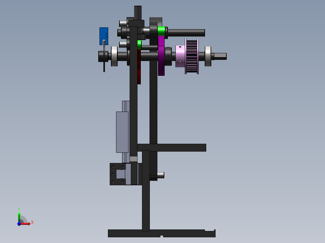 A28 凸轮机械手图纸前视图