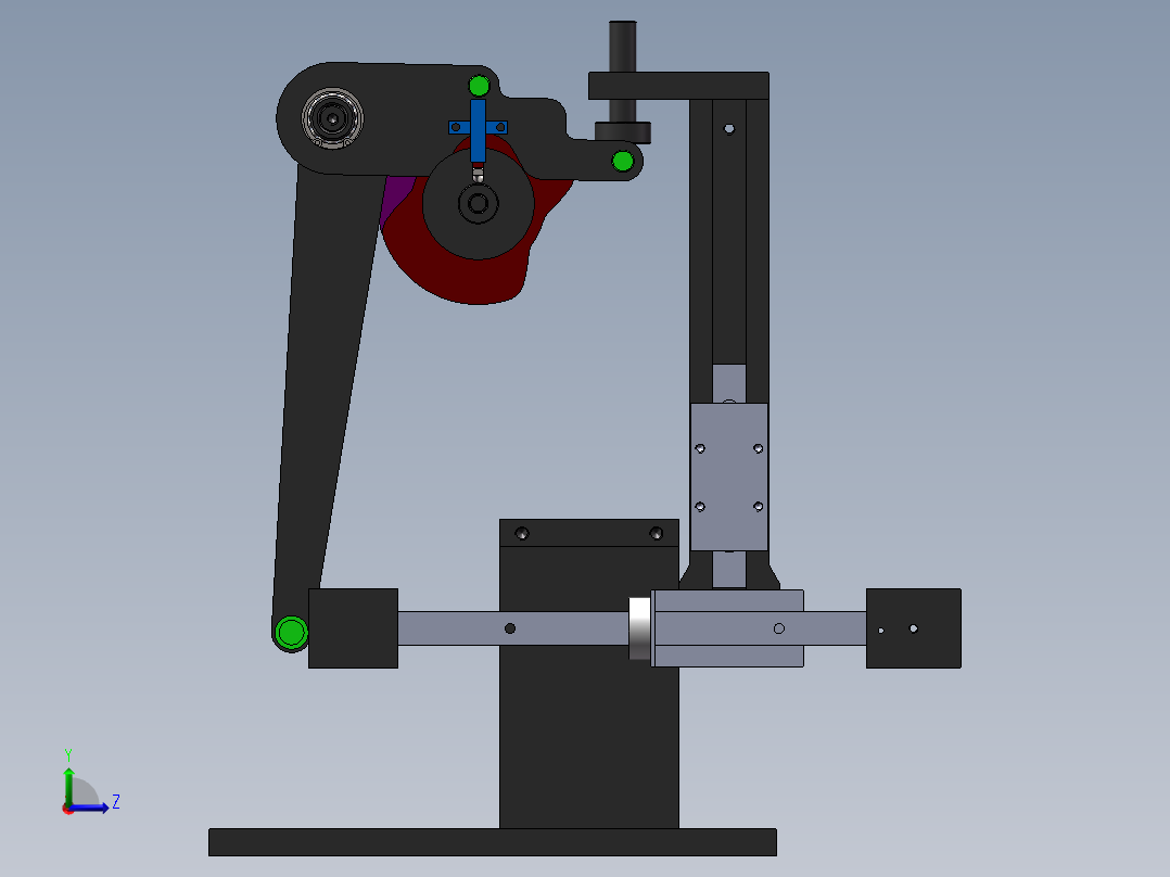 A28 凸轮机械手图纸左视图