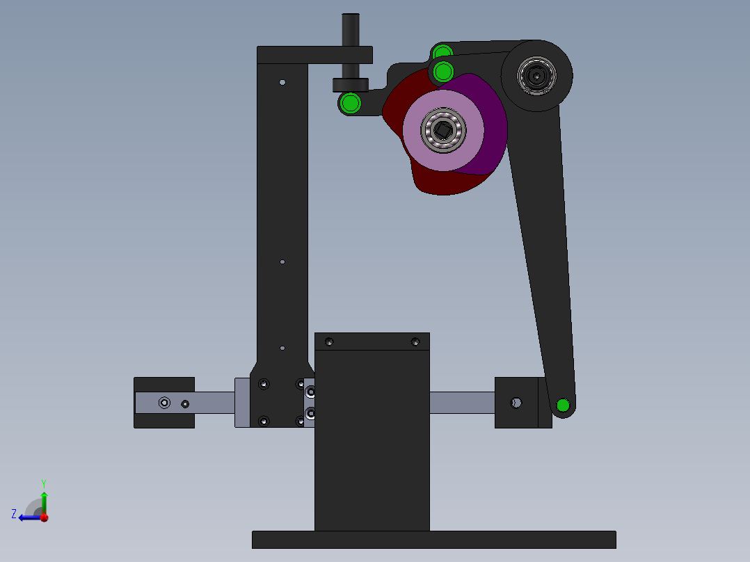A28 凸轮机械手图纸右视图