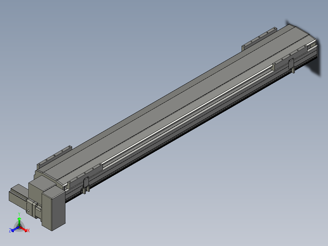 直线模组LHB21-L40-S1400-RD设计图纸