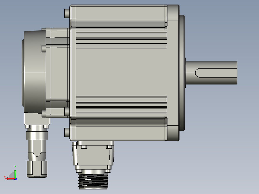 电机MS6G-130TL20B2-41P5后视图