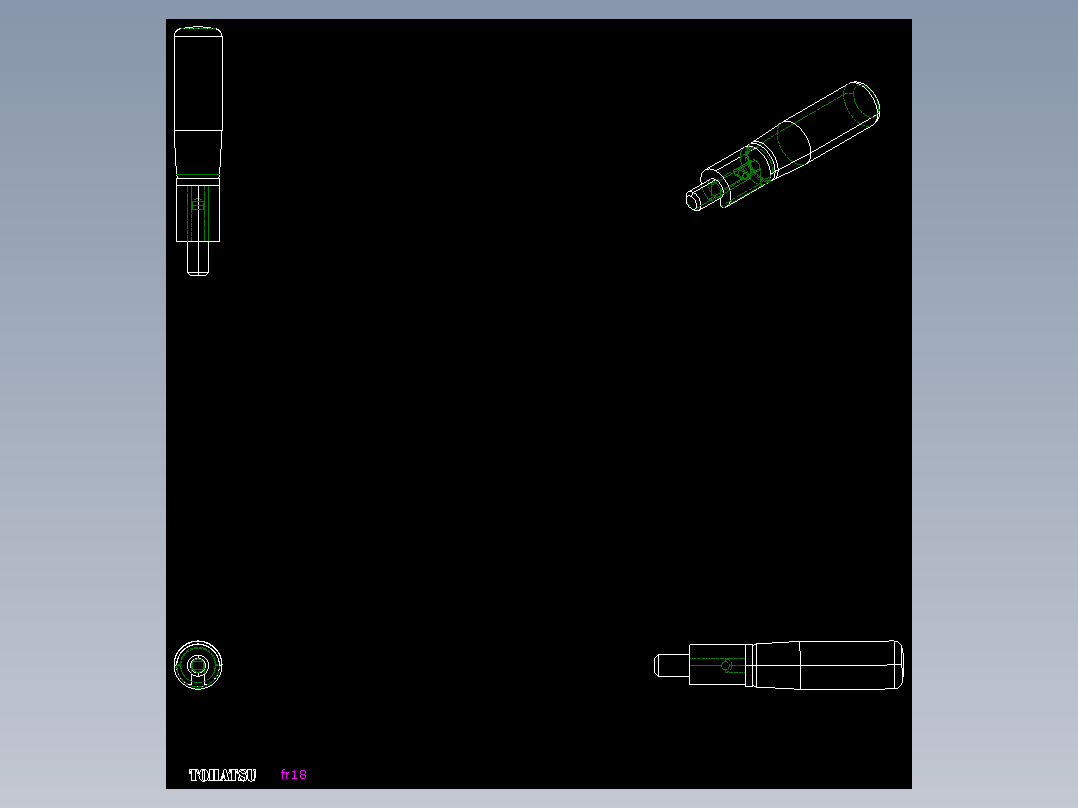 把手(折疊迴轉)FR-2D多系列多零件图纸模型