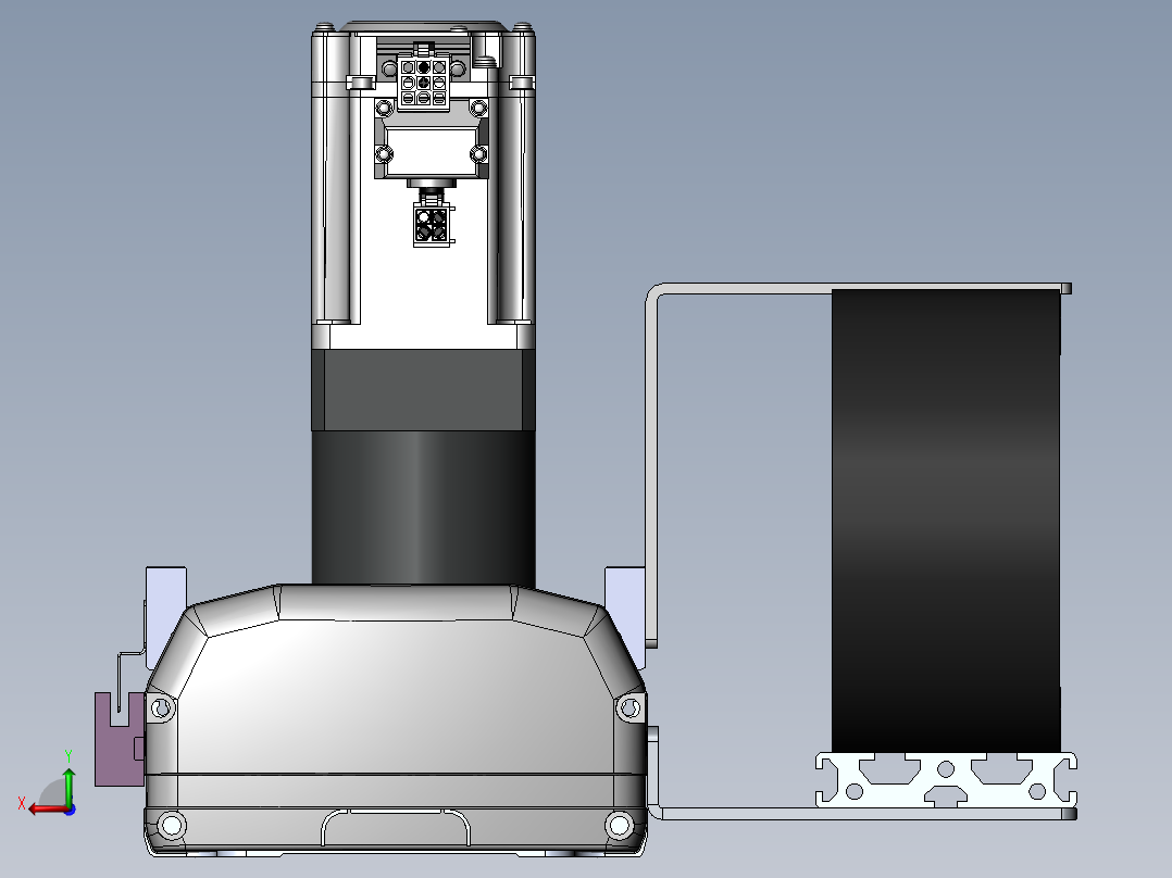 MTM齿轮齿条型MTM14-BC-400W后视图