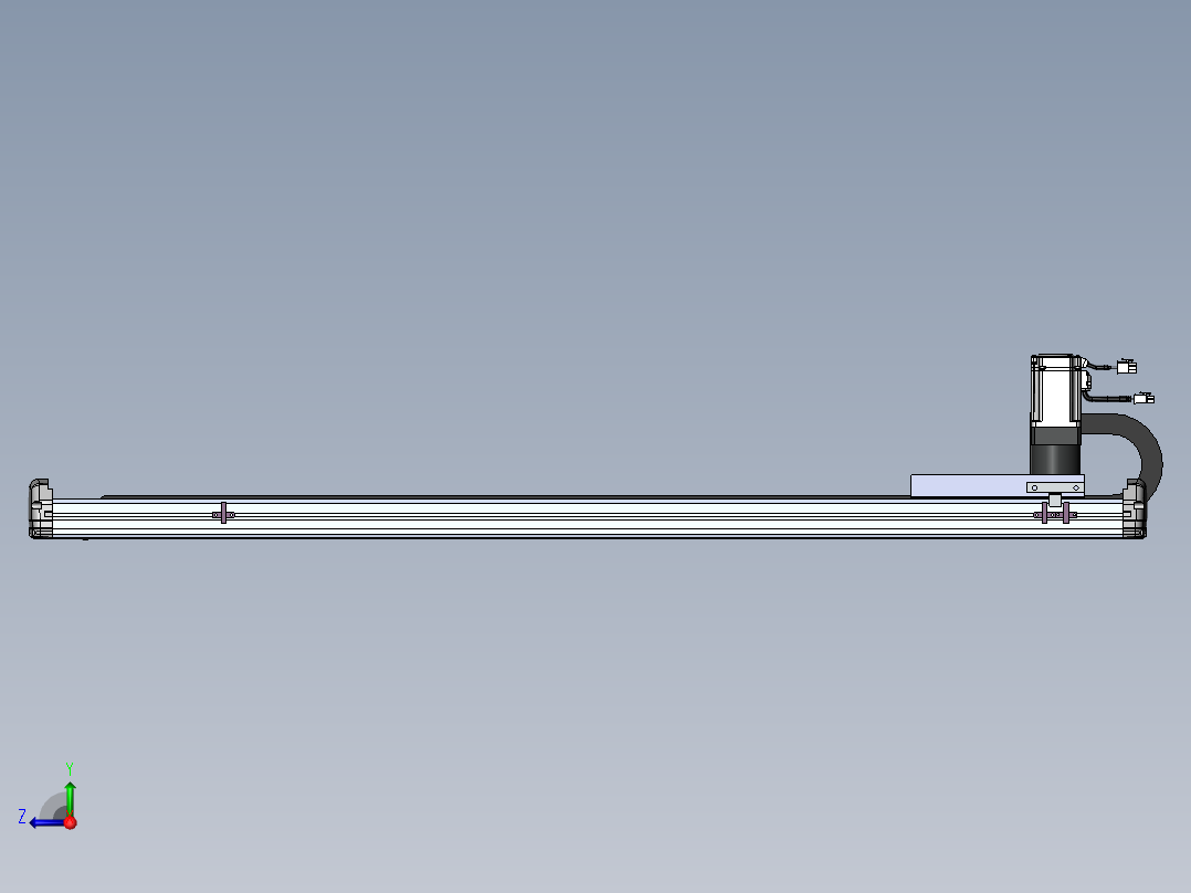 MTM齿轮齿条型MTM14-BC-400W右视图