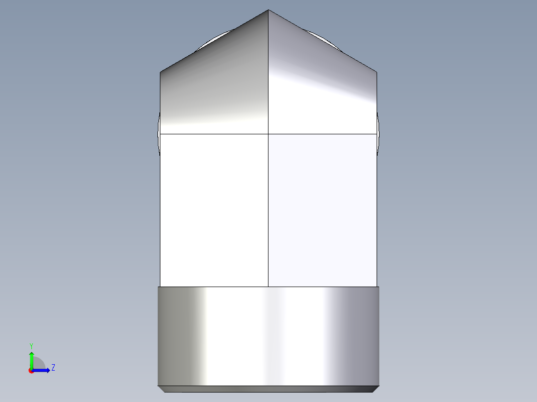 卡套式工业通用硬管接头EO_Union_elbow_W30SCFX左视图