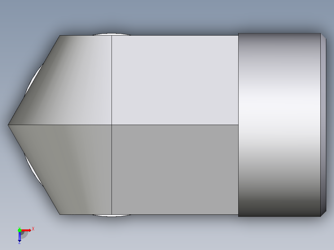 卡套式工业通用硬管接头EO_Union_elbow_W30SCFX俯视图