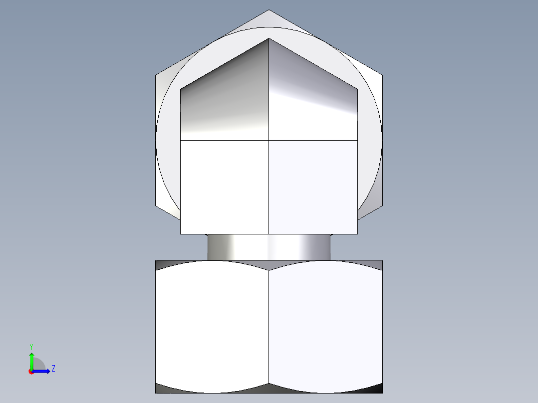 卡套式工业通用硬管接头EO_Standpipe_elbow_EVW25S71左视图