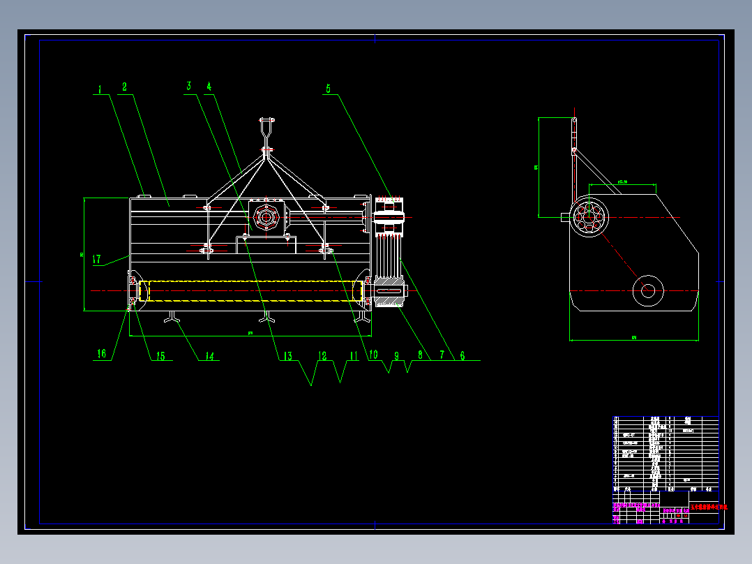 玉米秸秆粉碎还田机的设计【7张CAD图纸+说明书】