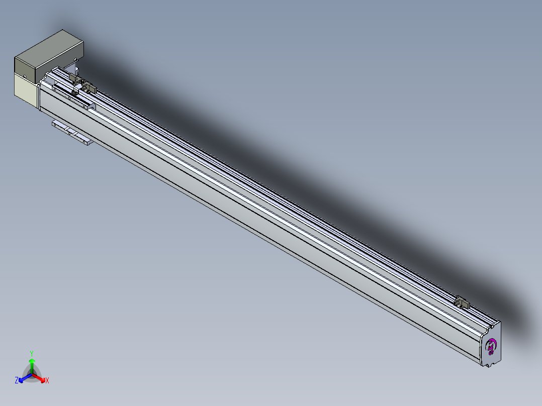 同步带滑台-半封闭B10H-L45-S1150-RD-P40-D3