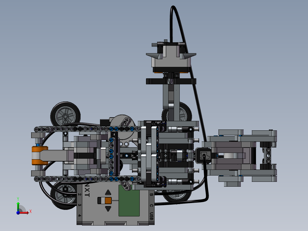 乐高魔方机器人前视图