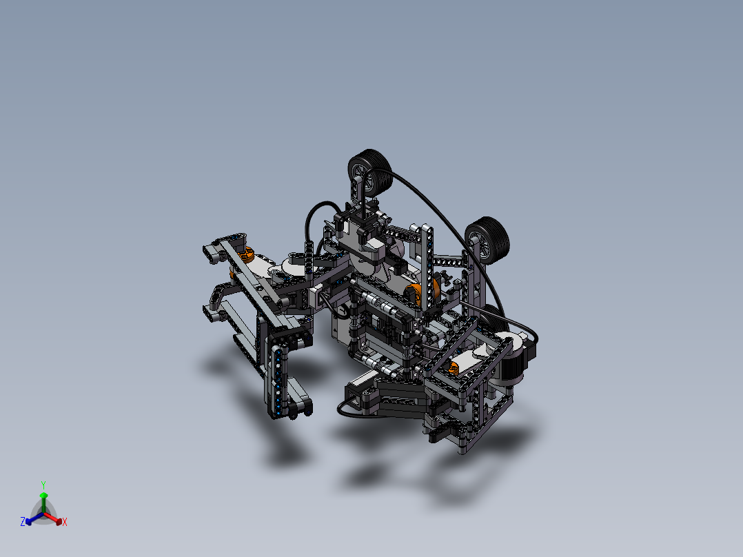 乐高魔方机器人正等轴测图