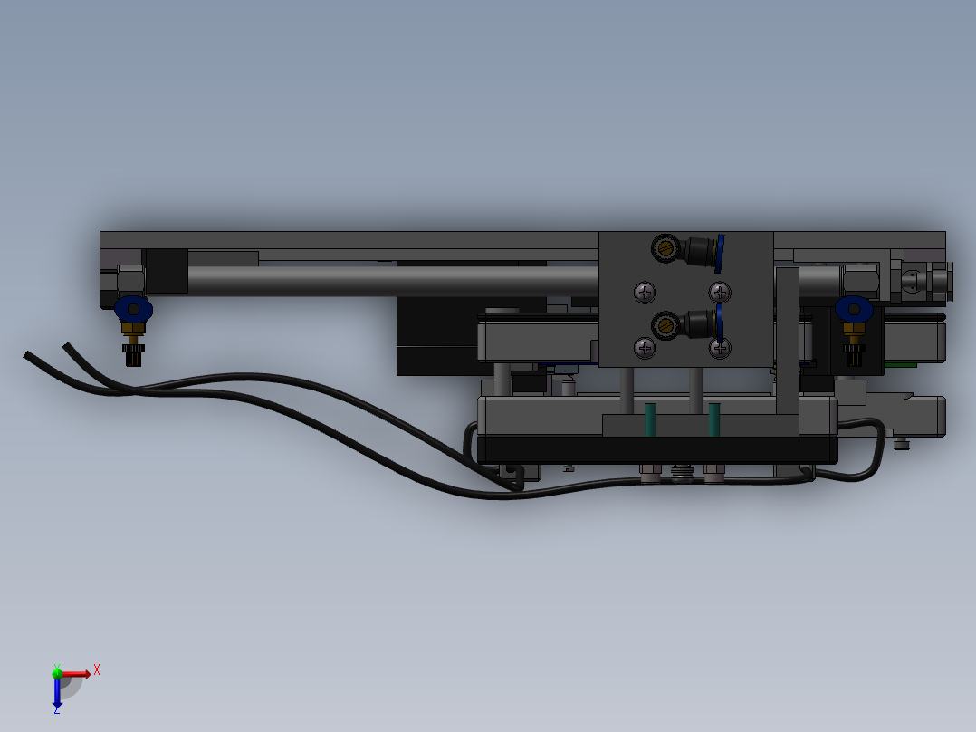 PCB测试夹具设计俯视图