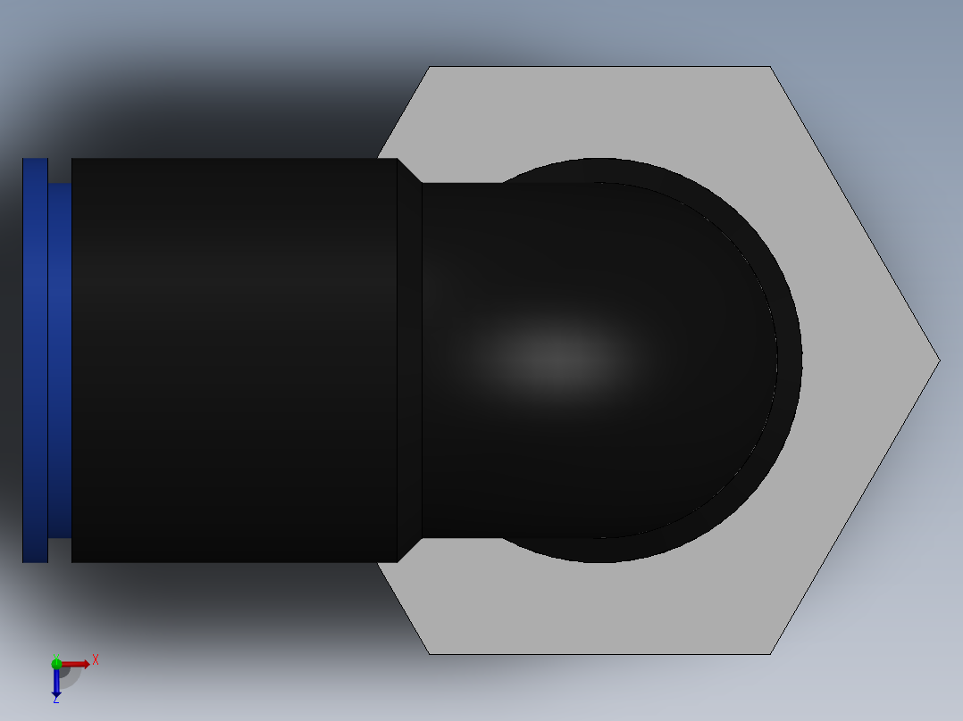 Ø10 x 1-2G COTOVELO 90° MACHO GIRAT. (C02471048)俯视图