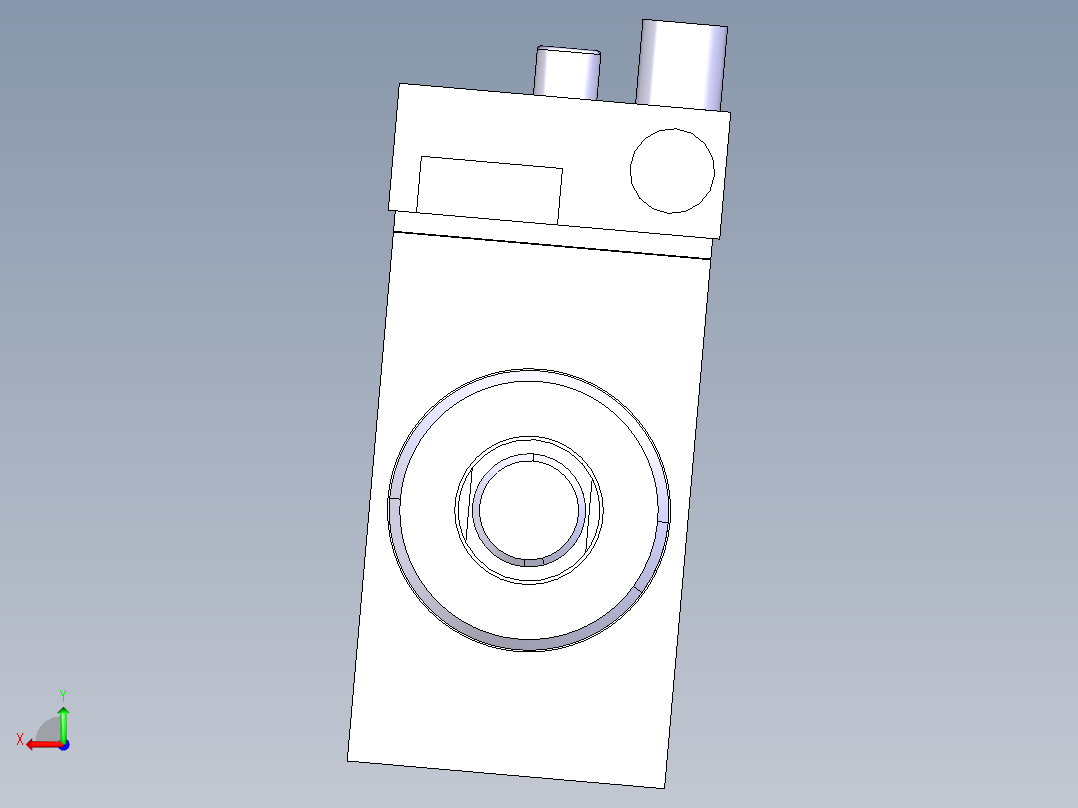 德克斯TUNKERS气缸数模SZK_40_1_A22_Z_TUENKERS后视图