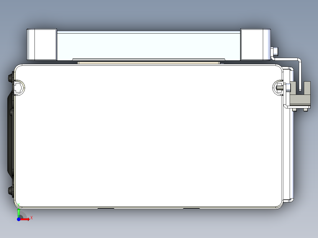同步带滑台-全密封BC17H-L100-C-S1900-R-P75-D3前视图