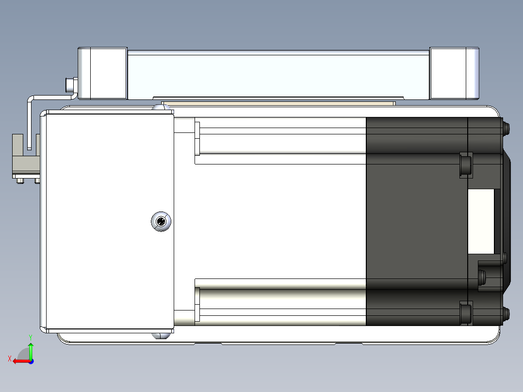 同步带滑台-全密封BC17H-L100-C-S1900-R-P75-D3后视图