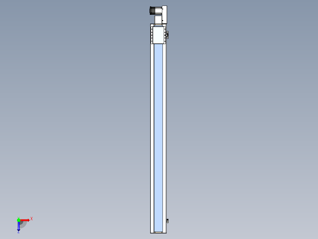 同步带滑台-全密封BC17H-L100-C-S1900-R-P75-D3俯视图