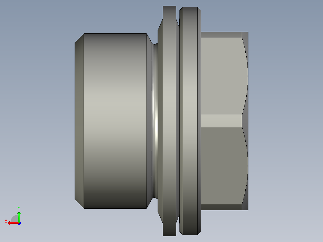 软管与硬管连接用工业通用接头0220_17_00后视图