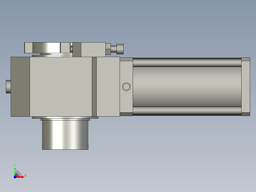 旋转气爪PRC80H-90前视图