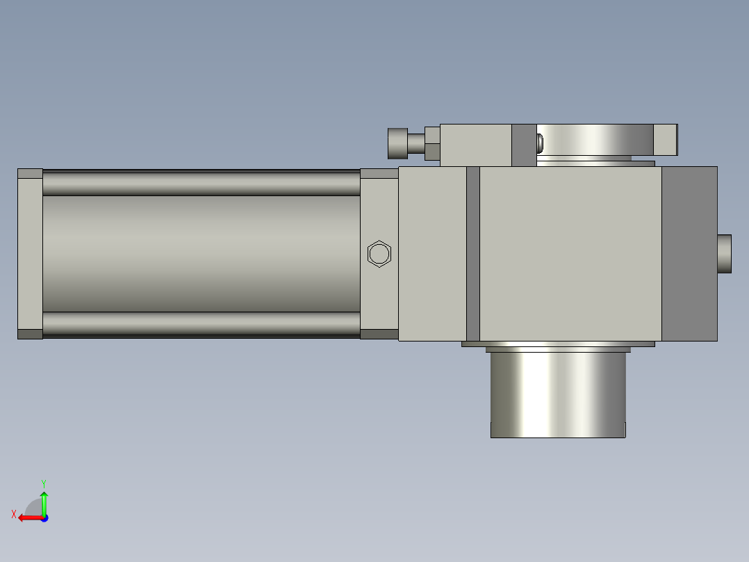 旋转气爪PRC80H-90后视图