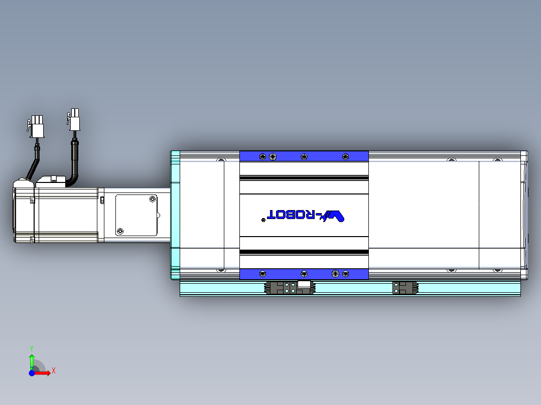 VF丝杆传动-一般环境VF14-Lxx-C-S100-BC-ZP40-C3前视图