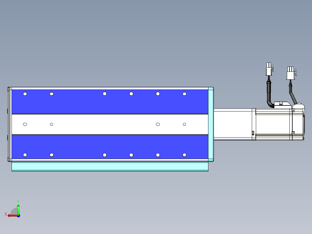 VF丝杆传动-一般环境VF14-Lxx-C-S100-BC-ZP40-C3后视图