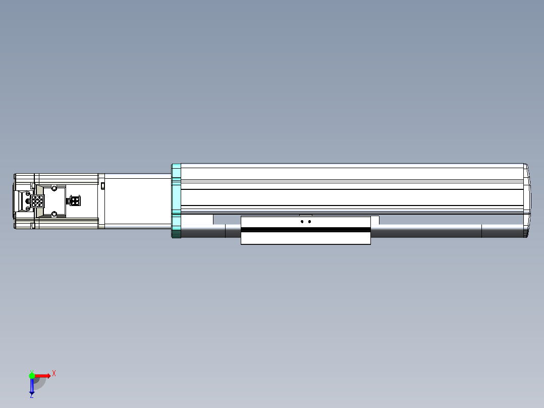 VF丝杆传动-一般环境VF14-Lxx-C-S100-BC-ZP40-C3俯视图