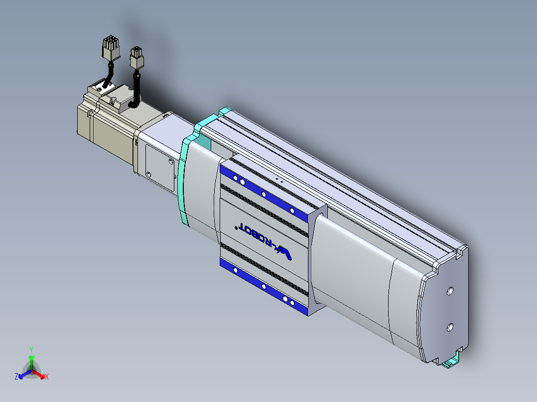 VF丝杆传动-一般环境VF14-Lxx-C-S100-BC-ZP40-C3正等轴测图