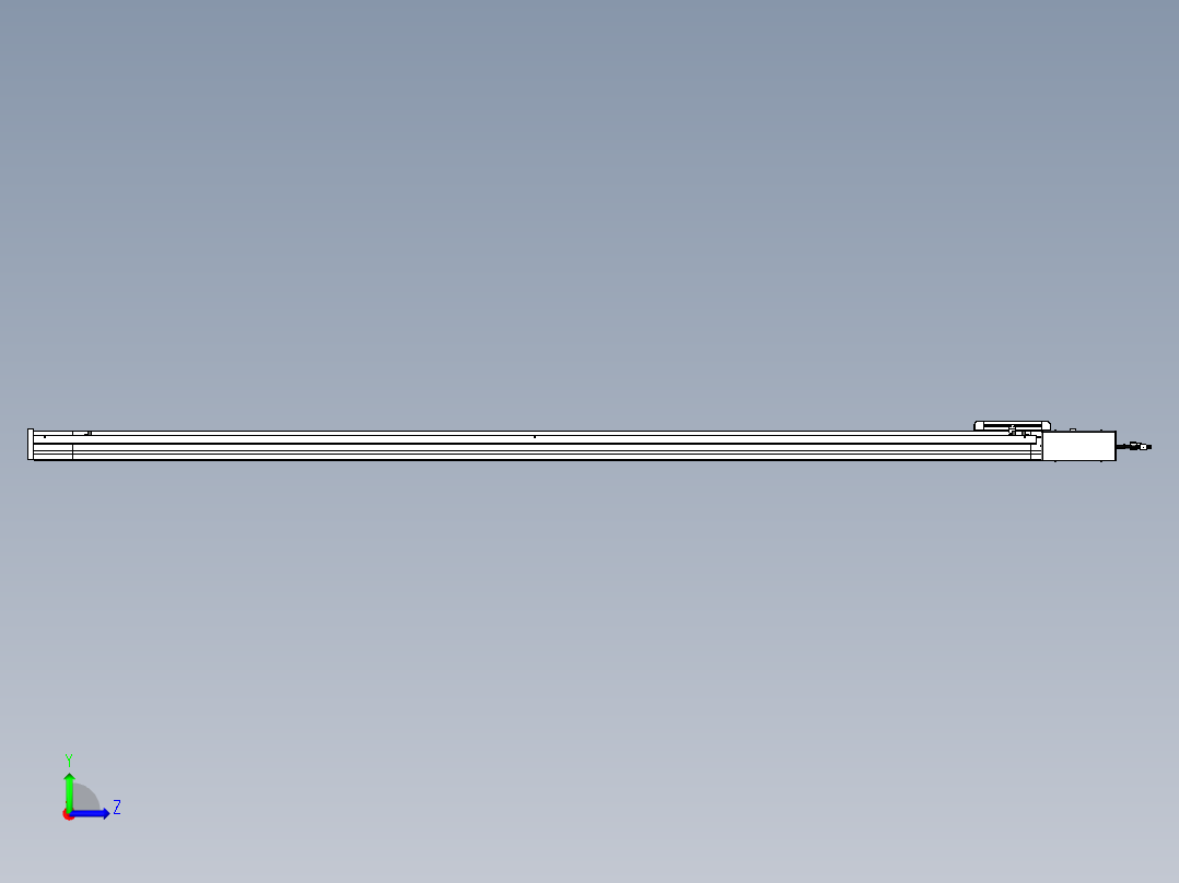 威洛博LB.GB同步带传动--欧规系列LB6A-L65-S2000-BR左视图