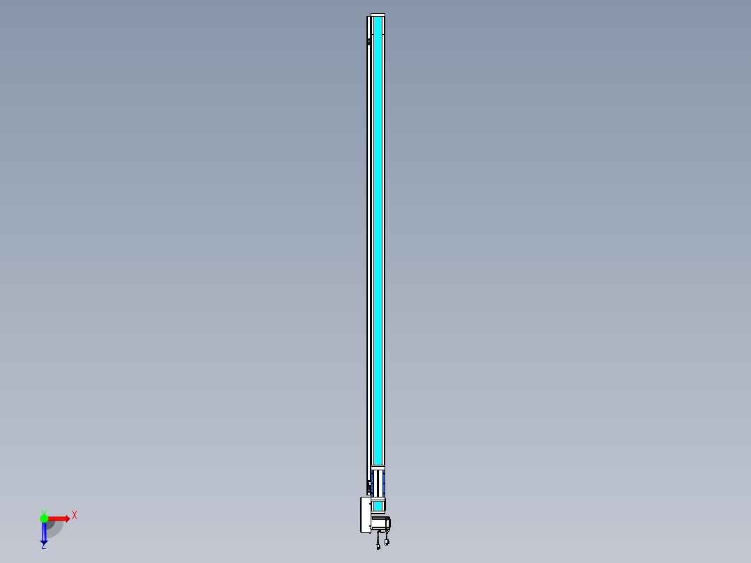 威洛博LB.GB同步带传动--欧规系列LB6A-L65-S2000-BR俯视图