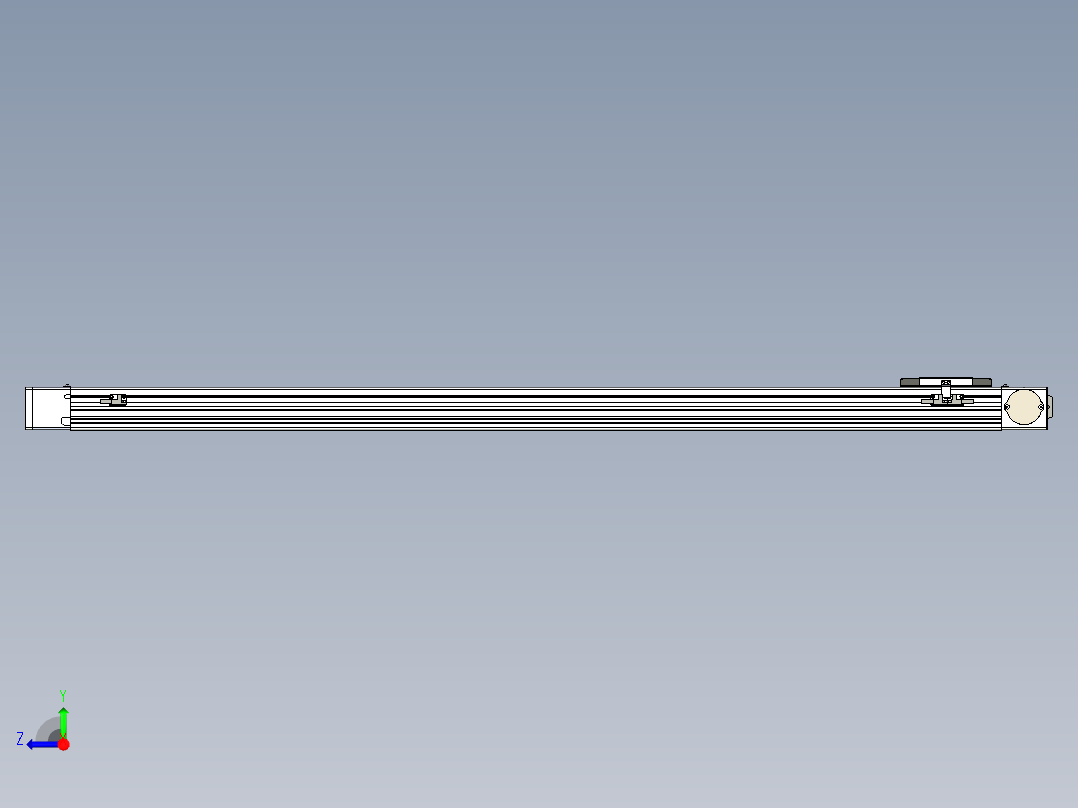 同步带滑台-欧规BC6-L120-S1250-L-P40-D3右视图