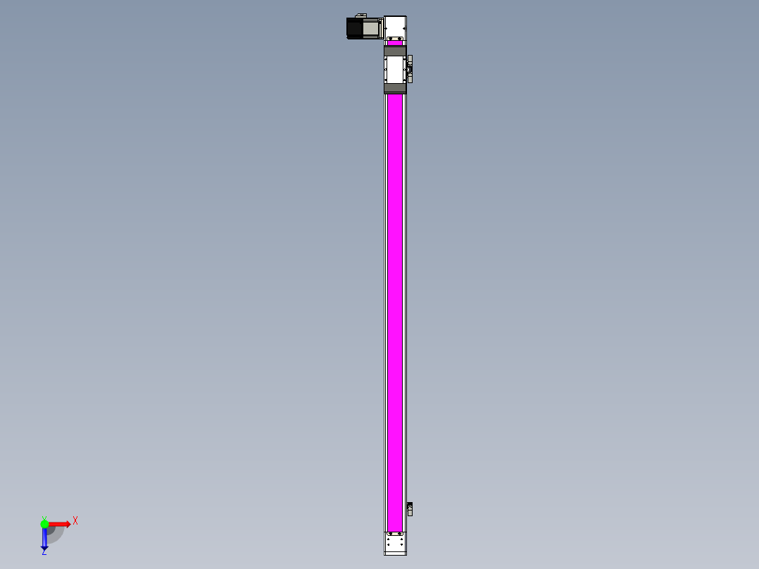 同步带滑台-欧规BC6-L120-S1250-L-P40-D3俯视图