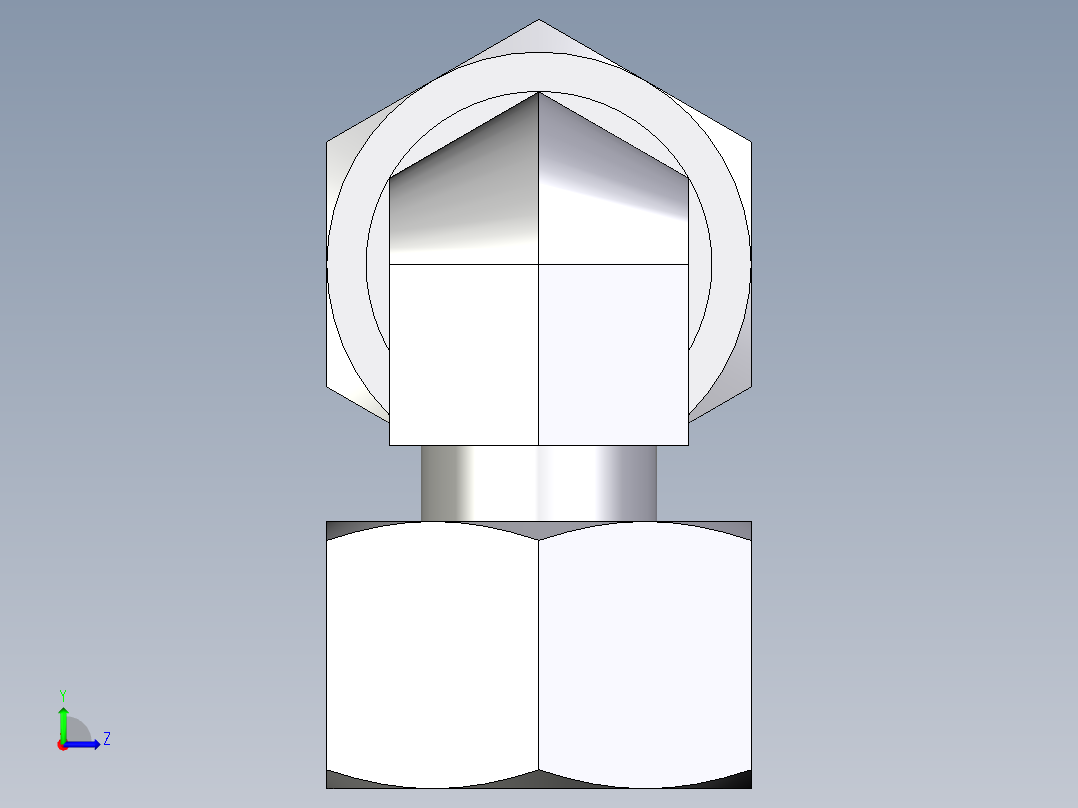 卡套式工业通用硬管接头EO_Standpipe_elbow_EVW15L71左视图
